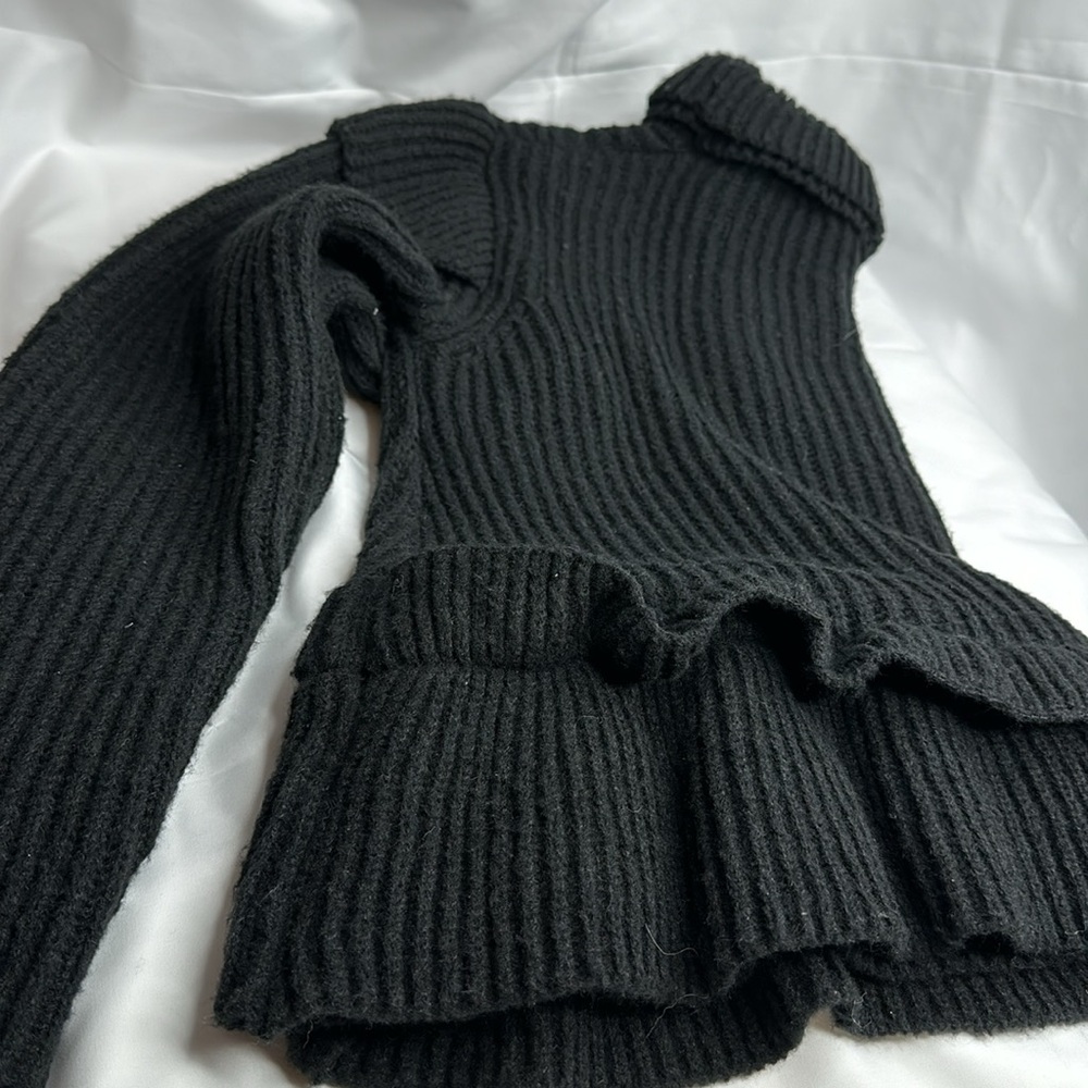 LEAVE & VIOLA Large Black Long Sleeve Sweater ~NWT - Picture 11 of 11